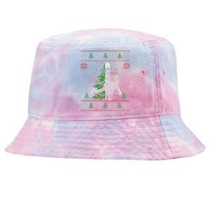 Christmas Vibes Xmas Skeleton Sorta Merry Sorta Scary Gothic Tie-Dyed Bucket Hat