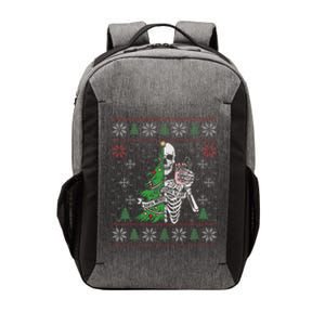 Christmas Vibes Xmas Skeleton Sorta Merry Sorta Scary Gothic Vector Backpack