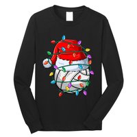 Christmas Volleyball Xmas Santa Sports Hat Ball Long Sleeve Shirt