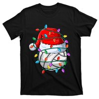 Christmas Volleyball Xmas Santa Sports Hat Ball T-Shirt