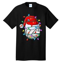 Christmas Volleyball Xmas Santa Sports Hat Ball Tall T-Shirt