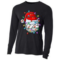 Christmas Volleyball Xmas Santa Sports Hat Ball Cooling Performance Long Sleeve Crew