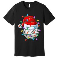 Christmas Volleyball Xmas Santa Sports Hat Ball Premium T-Shirt