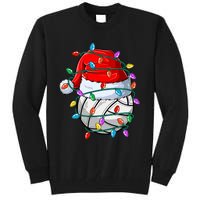 Christmas Volleyball Xmas Santa Sports Hat Ball Tall Sweatshirt