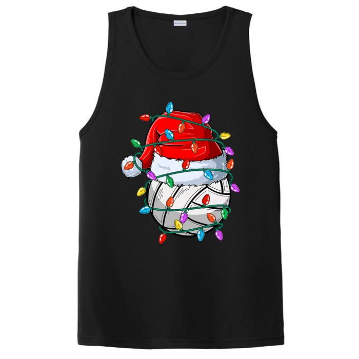 Christmas Volleyball Xmas Santa Sports Hat Ball PosiCharge Competitor Tank