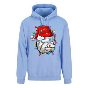 Christmas Volleyball Xmas Santa Sports Hat Ball Unisex Surf Hoodie