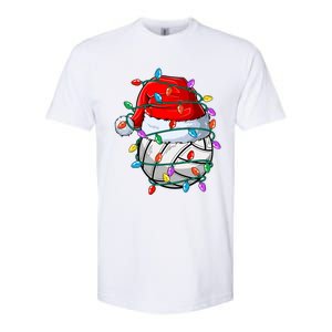 Christmas Volleyball Xmas Santa Sports Hat Ball Softstyle CVC T-Shirt