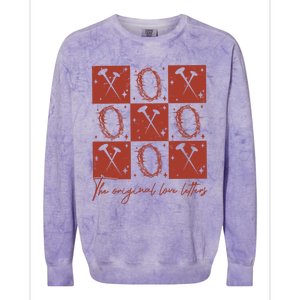 Checked Valentine Xoxo The Original Love Letters Colorblast Crewneck Sweatshirt