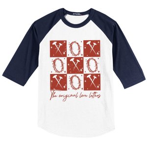 Checked Valentine Xoxo The Original Love Letters Baseball Sleeve Shirt