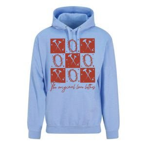 Checked Valentine Xoxo The Original Love Letters Unisex Surf Hoodie