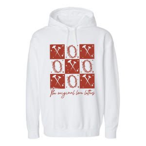 Checked Valentine Xoxo The Original Love Letters Garment-Dyed Fleece Hoodie