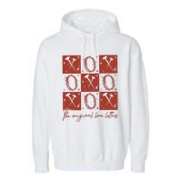 Checked Valentine Xoxo The Original Love Letters Garment-Dyed Fleece Hoodie