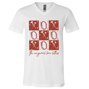 Checked Valentine Xoxo The Original Love Letters V-Neck T-Shirt