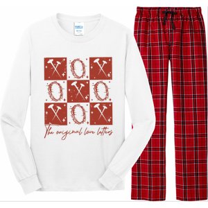 Checked Valentine Xoxo The Original Love Letters Long Sleeve Pajama Set