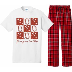 Checked Valentine Xoxo The Original Love Letters Pajama Set