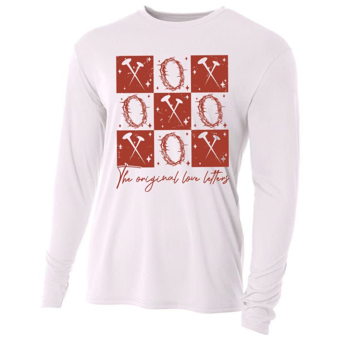 Checked Valentine Xoxo The Original Love Letters Cooling Performance Long Sleeve Crew