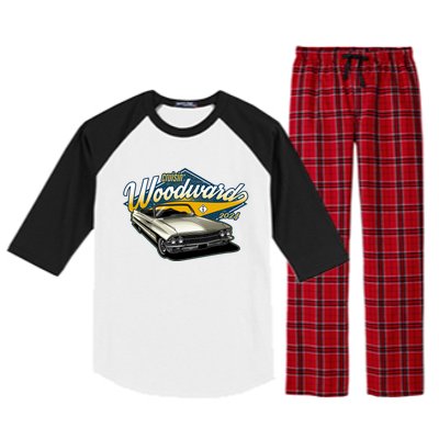 Cruisin Woodward 1962 Cadillac Coupe 2024 Raglan Sleeve Pajama Set