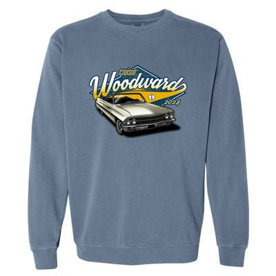 Cruisin Woodward 1962 Cadillac Coupe 2024 Garment-Dyed Sweatshirt