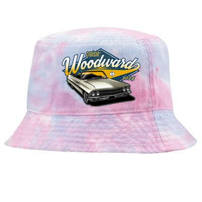 Cruisin Woodward 1962 Cadillac Coupe 2024 Tie-Dyed Bucket Hat