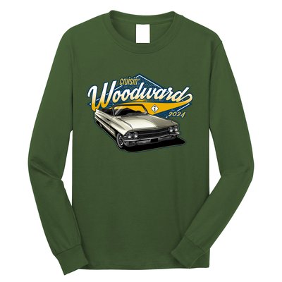 Cruisin Woodward 1962 Cadillac Coupe 2024 Long Sleeve Shirt