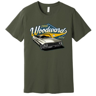 Cruisin Woodward 1962 Cadillac Coupe 2024 Premium T-Shirt