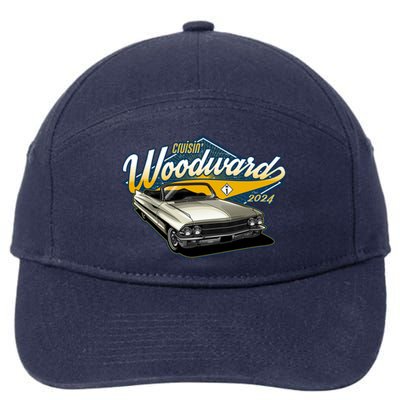 Cruisin Woodward 1962 Cadillac Coupe 2024 7-Panel Snapback Hat