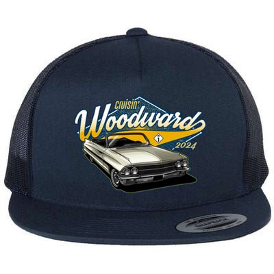 Cruisin Woodward 1962 Cadillac Coupe 2024 Flat Bill Trucker Hat