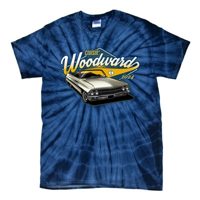 Cruisin Woodward 1962 Cadillac Coupe 2024 Tie-Dye T-Shirt