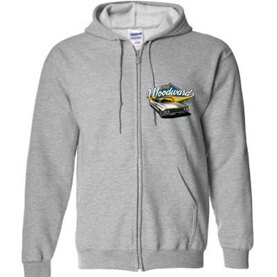 Cruisin Woodward 1962 Cadillac Coupe 2024 Full Zip Hoodie