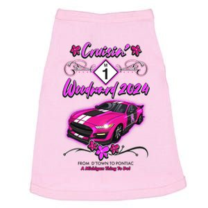 Cruisin Woodward 2024 From Dtown To Pontiac Pink Ribbon Breast Cancer Awareness Doggie Tank