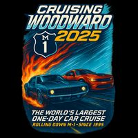 Cruising Woodward 2025 Drawstring Bag
