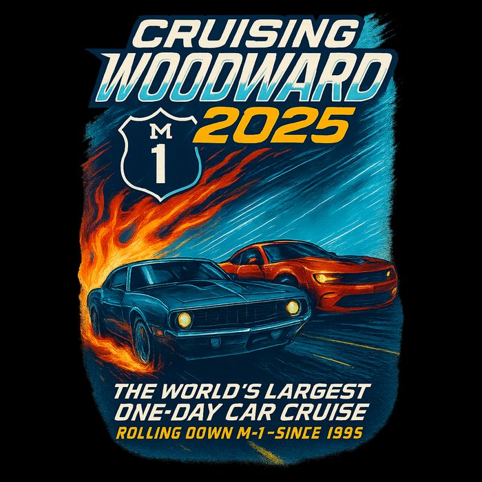 Cruising Woodward 2025 Drawstring Bag