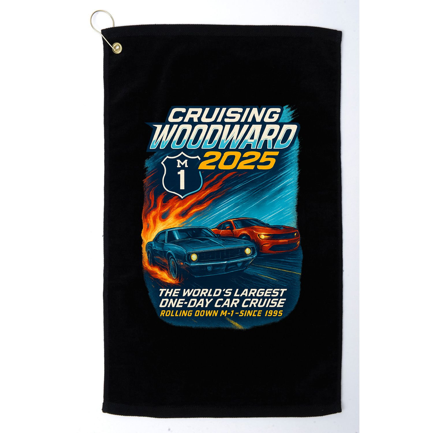 Cruising Woodward 2025 Golf Towel