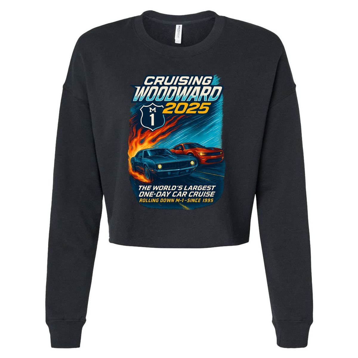 Cruising Woodward 2025 Cropped Pullover Crew