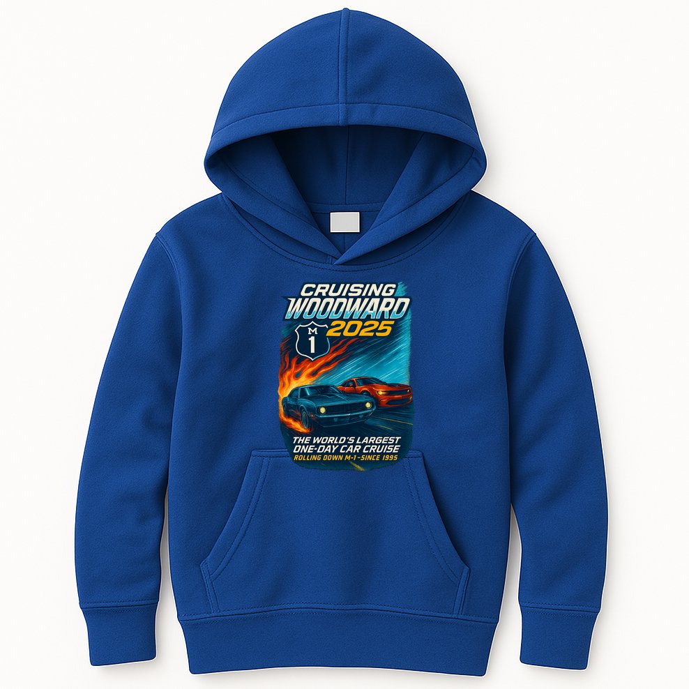 Cruising Woodward 2025 Kids Hoodie
