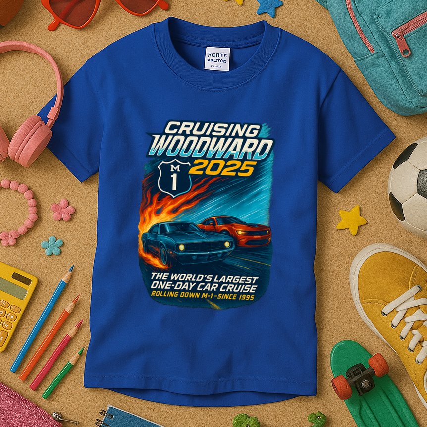 Cruising Woodward 2025 Kids T-Shirt