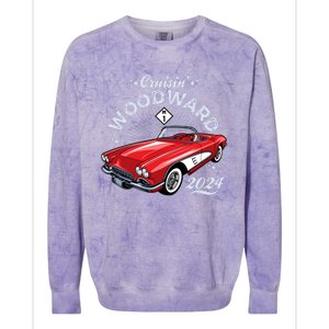 Cruisin Woodward 2024 1961 Chevrolet Corvette Colorblast Crewneck Sweatshirt