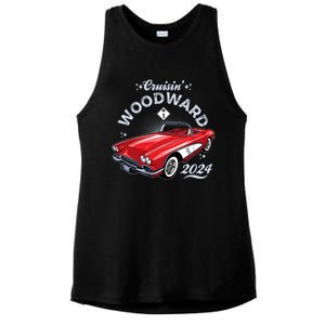 Cruisin Woodward 2024 1961 Chevrolet Corvette Ladies PosiCharge Tri-Blend Wicking Tank