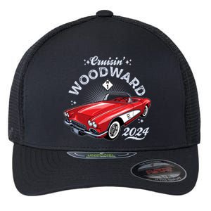 Cruisin Woodward 2024 1961 Chevrolet Corvette Flexfit Unipanel Trucker Cap