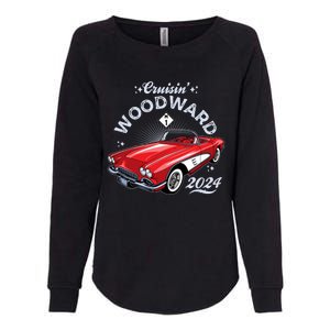 Cruisin Woodward 2024 1961 Chevrolet Corvette Womens California Wash Sweatshirt