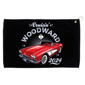 Cruisin Woodward 2024 1961 Chevrolet Corvette Grommeted Golf Towel