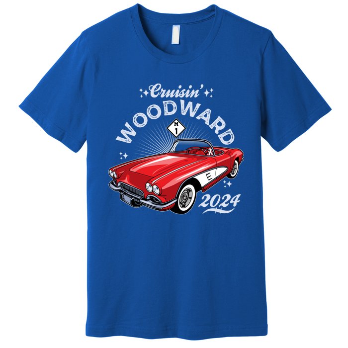 Cruisin Woodward 2024 1961 Chevrolet Corvette Premium T-Shirt