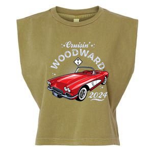 Cruisin Woodward 2024 1961 Chevrolet Corvette Garment-Dyed Women's Muscle Tee