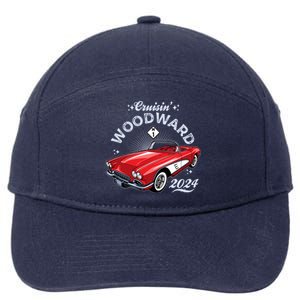 Cruisin Woodward 2024 1961 Chevrolet Corvette 7-Panel Snapback Hat