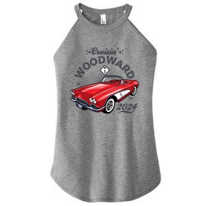 Cruisin Woodward 2024 1961 Chevrolet Corvette Women's Perfect Tri Rocker Tank