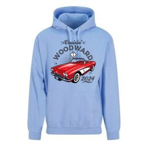 Cruisin Woodward 2024 1961 Chevrolet Corvette Unisex Surf Hoodie