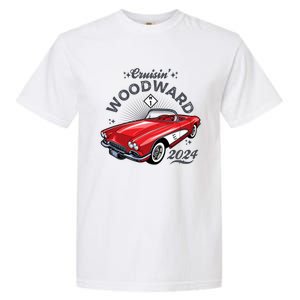 Cruisin Woodward 2024 1961 Chevrolet Corvette Garment-Dyed Heavyweight T-Shirt