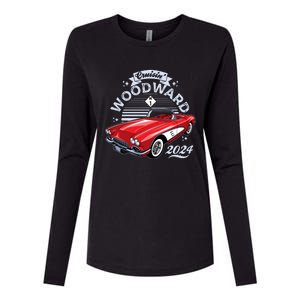 Cruisin Woodward 2024 1961 Chevrolet Corvette Womens Cotton Relaxed Long Sleeve T-Shirt