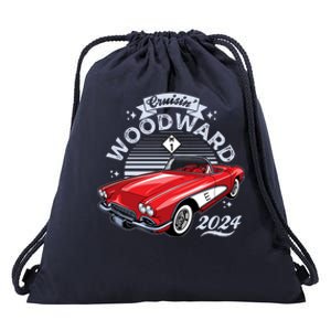 Cruisin Woodward 2024 1961 Chevrolet Corvette Drawstring Bag