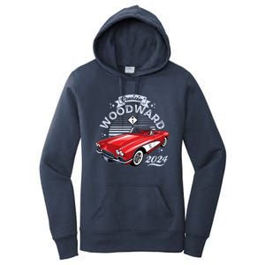 Cruisin Woodward 2024 1961 Chevrolet Corvette Women's Pullover Hoodie